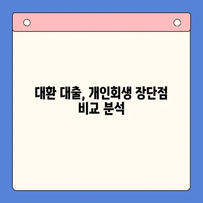 직장인 채무 통합 대환 대출 & 개인회생| 나에게 맞는 선택은? | 변제금 비교, 장단점 분석, 전문가 도움