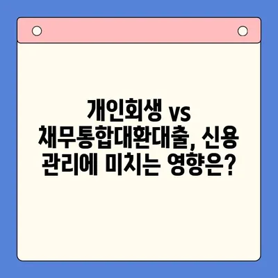 개인회생 vs 채무통합대환대출| 나에게 맞는 선택은? | 채무 해결, 재무 상황 개선, 신용 관리