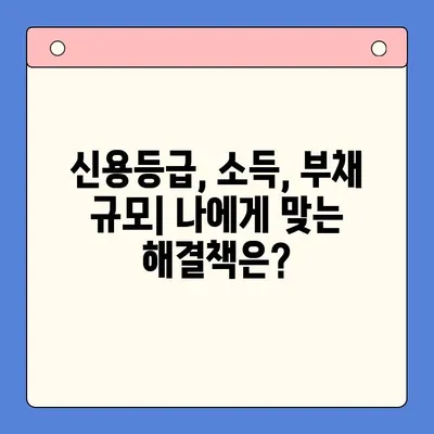 개인회생 vs 채무통합대환대출| 나에게 맞는 최적의 선택은? | 부채 해결, 신용 관리, 재정 상황 분석