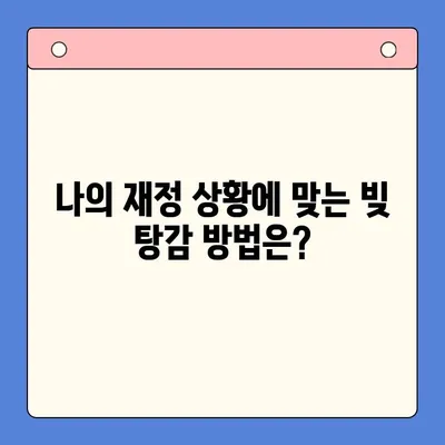 채무 탕감의 길, 대환대출 vs 개인회생| 나에게 맞는 선택은? | 채무통합, 재무 상황, 신용 관리, 법률 정보