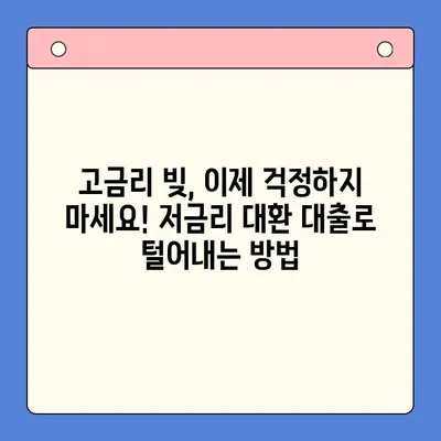 고금리 대출 걱정 끝! 저금리 채무 통합으로 빚 털어내는 방법 | 대환 대출, 금리 비교, 신용등급, 재무 상담