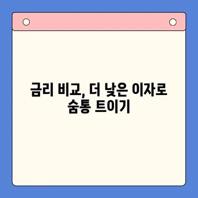 채무통합대환대출 성공 전략| 꼭 알아야 할 핵심 정보 | 대환대출, 신용등급, 금리 비교, 성공 사례