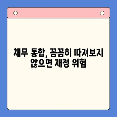 채무 통합 실패, 재정적 파국으로 이어질 수 있다| 엄청난 손실과 대비책 | 채무 통합, 부채 관리, 재정 위험