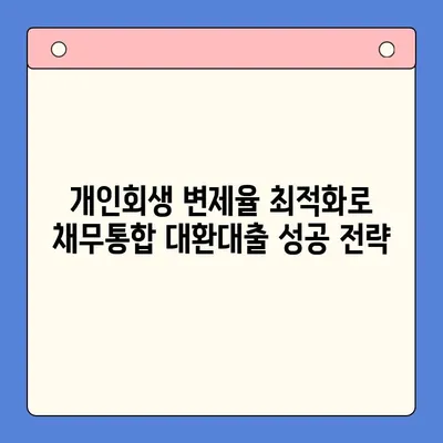 개인회생 변제율 최적화로 직장인 채무통합대환대출 성공 전략 | 채무 해결, 금리 부담 완화, 재정 안정