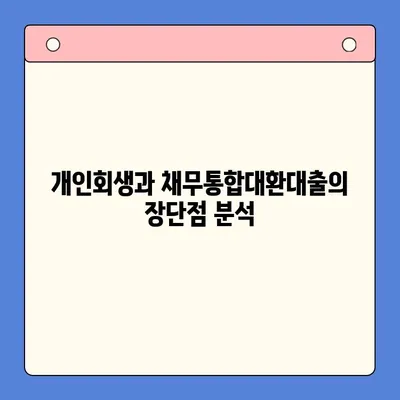 개인회생 vs 채무통합대환대출| 나에게 맞는 선택은? | 변제율 비교, 장단점 분석, 성공 전략