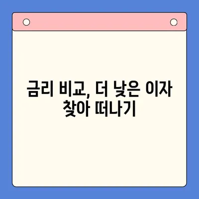 채무 통합 대환 대출 갈아타기, 조건 꼼꼼히 따져보세요! | 신용등급, 금리 비교, 성공 전략