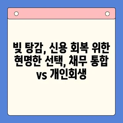 직장인 빚 탕감, 채무 통합 vs 개인회생| 어떤 선택이 현명할까요? | 빚 탕감, 채무 해결, 재무 상담, 신용 회복