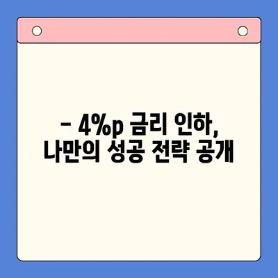 대출 금리 4% 낮춘 두 달의 노력기| 나만의 성공 전략 공유 | 대출, 금리 인하, 성공 사례, 꿀팁