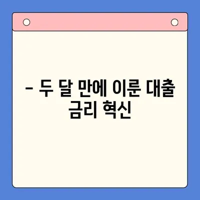 대출 금리 4% 낮춘 두 달의 노력기| 나만의 성공 전략 공유 | 대출, 금리 인하, 성공 사례, 꿀팁