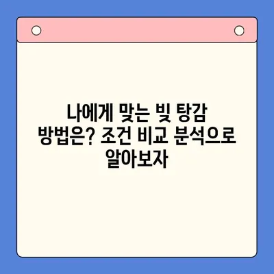 직장인 빚 탕감의 지름길| 통합 대환 대출 vs 개인회생, 조건 비교 분석 | 빚 관리, 신용 회복, 재무 설계