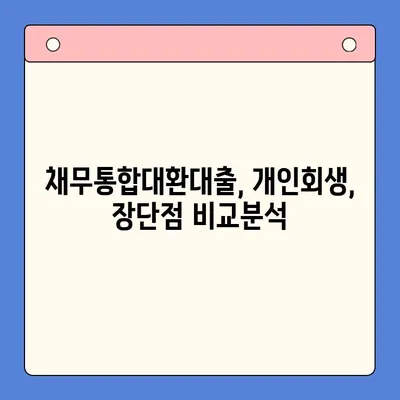 채무통합대환대출 vs 개인회생| 나에게 맞는 최선의 선택은? | 채무 해결, 신용 관리, 재정 상담