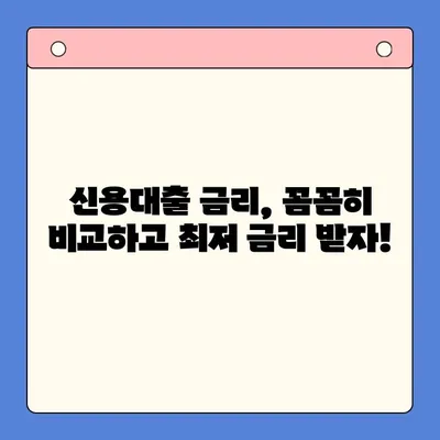 신용대출 완벽 가이드| 한 번에 알아보는 모든 것 | 신용대출, 금리 비교, 대출 조건, 신용등급, 필요서류