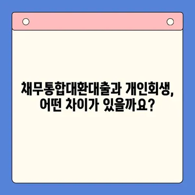 채무통합대환대출 vs 개인회생| 나에게 맞는 최선의 선택은? | 부채 해결, 신용 관리, 재정 상담