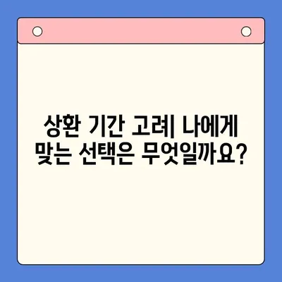 개인회생 vs 채무통합대환대출| 나에게 맞는 선택은? | 상환 기간 고려, 장단점 비교