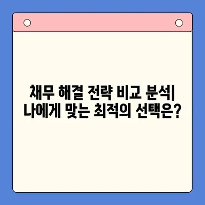 직장인 채무 해결, 어떤 선택이 현명할까요? | 채무 통합 대환 대출 vs. 개인회생, 변제율 절감 전략 비교 분석