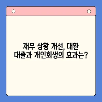 직장인 빚 통합 대환 대출 vs 개인회생| 월 변제금 비교 분석 | 빚 탕감, 재무 상황 개선, 신용 관리