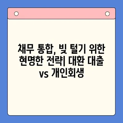 직장인 빚 탕감, 대환 대출 vs 개인회생| 탕감율 비교 분석 | 채무 통합, 빚 털기, 신용 회복