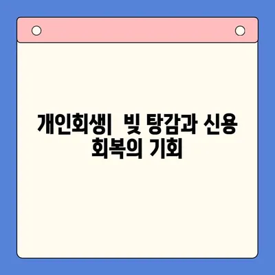 직장인 채무 해결, 대환대출 vs. 개인회생| 변제 기간 고려 |  빚 탕감, 신용 회복, 재정 상황