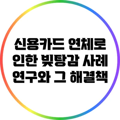 신용카드 연체로 인한 빚탕감 사례 연구와 그 해결책